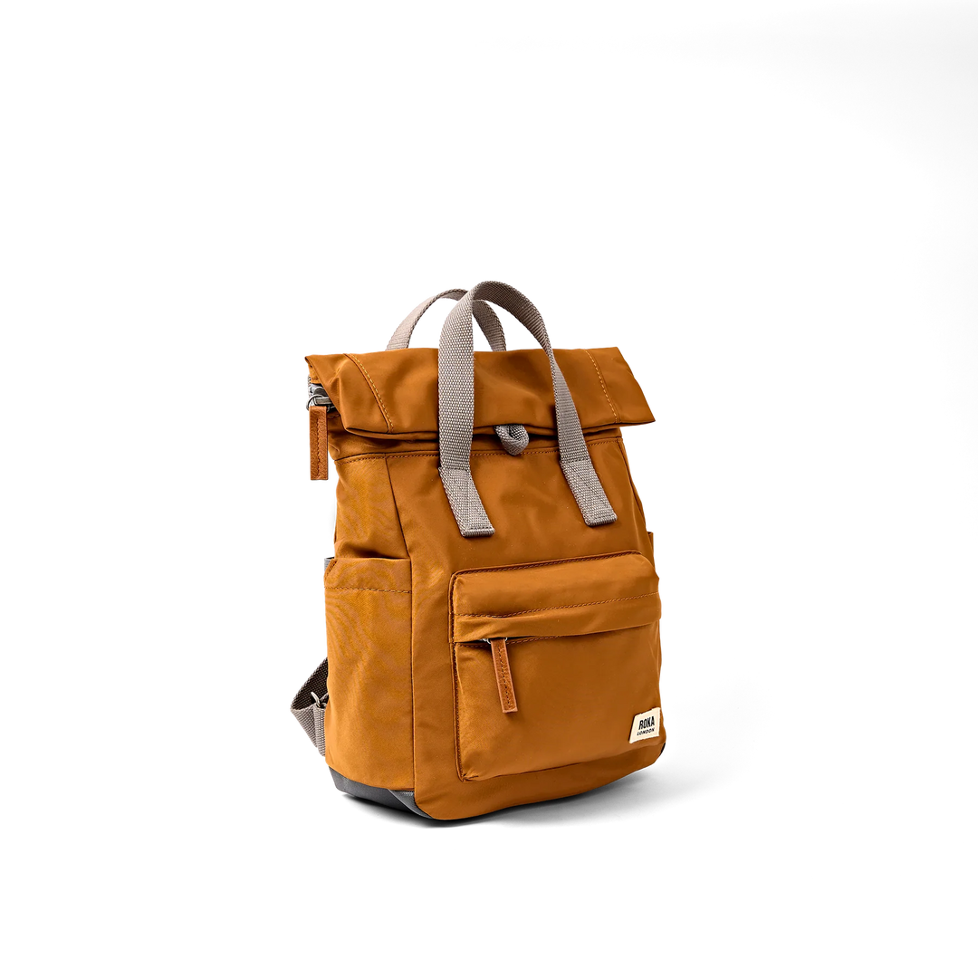 Roka London Canfield Roll Top Backpack - Small - Biscuit