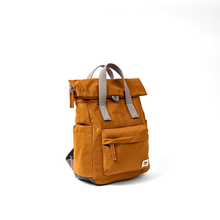 Roka London Canfield Roll Top Backpack - Small - Biscuit
