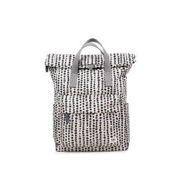 Roka London - Canfield B Medium Recycled Canvas Backpack - Linear Dot
