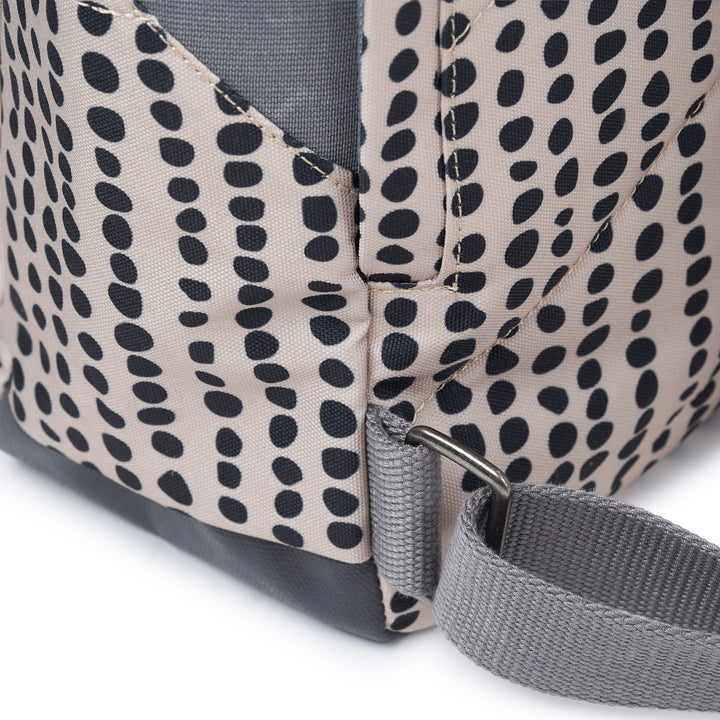 Roka London - Canfield B Medium Recycled Canvas Backpack - Linear Dot