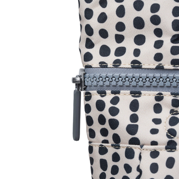 Roka London - Canfield B Medium Recycled Canvas Backpack - Linear Dot