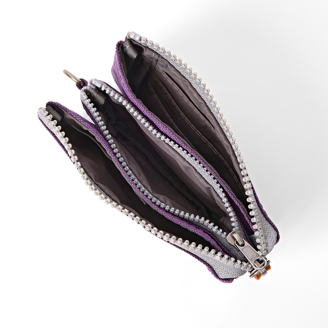 Roka London Carnaby Wallet - Small - Deep Grape