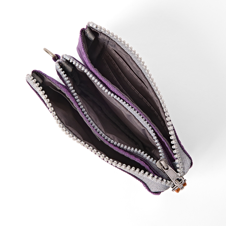 Roka London Carnaby Wallet - Small - Deep Grape