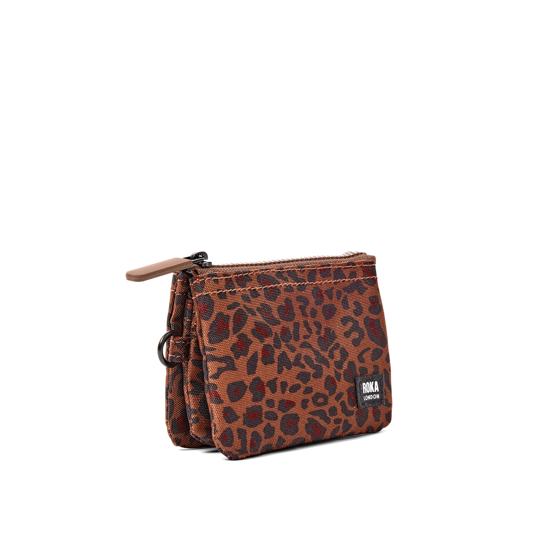Roka London Carnaby Wallet - Small - Mini Leopard