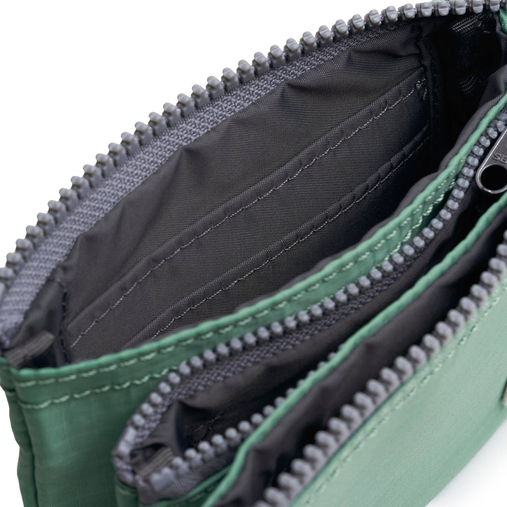 Roka London - Small Carnaby Purse- Matcha Nylon