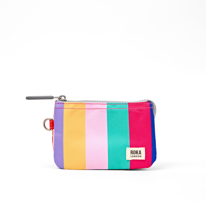Roka London Carnaby Wallet - Small - Wide Multi Stripe