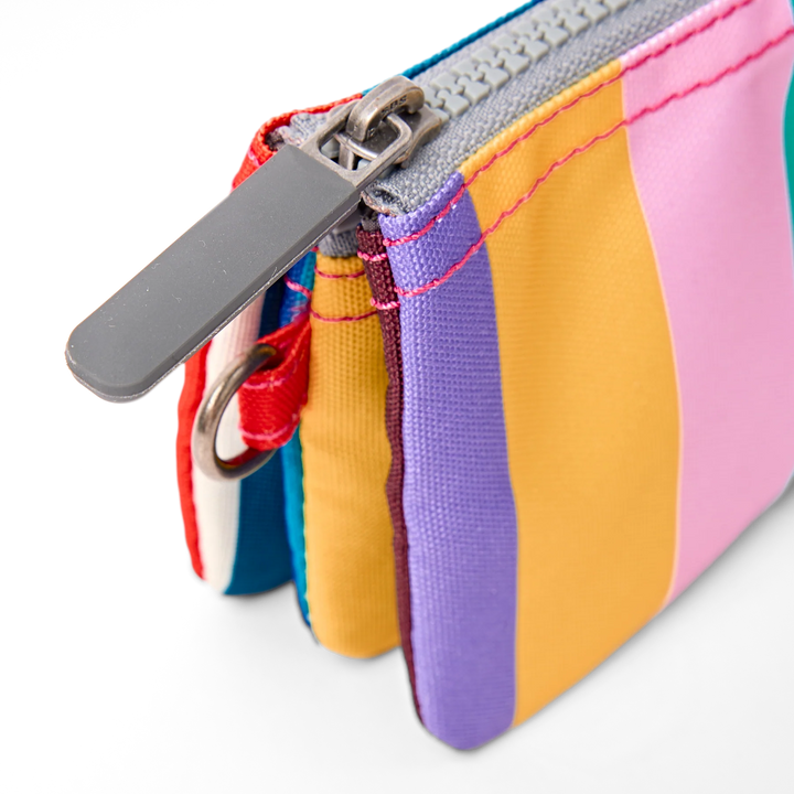 Roka London Carnaby Wallet - Small - Wide Multi Stripe