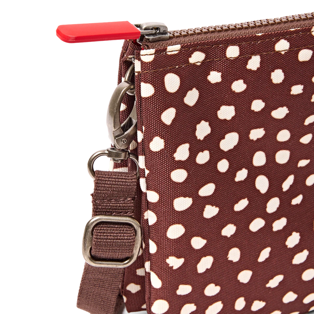 Roka London Carnaby XL Crossbody Bag- Brown Dot