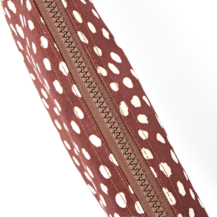 Roka London Carnaby XL Crossbody Bag- Brown Dot