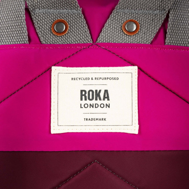 Roka London - Medium Canfield Backpack - Candy/Plum Nylon