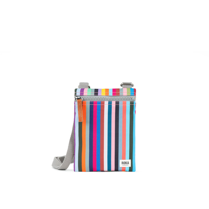 Roka London -  XS Chelsea Sling Pocket - Multi Stripe Canvas
