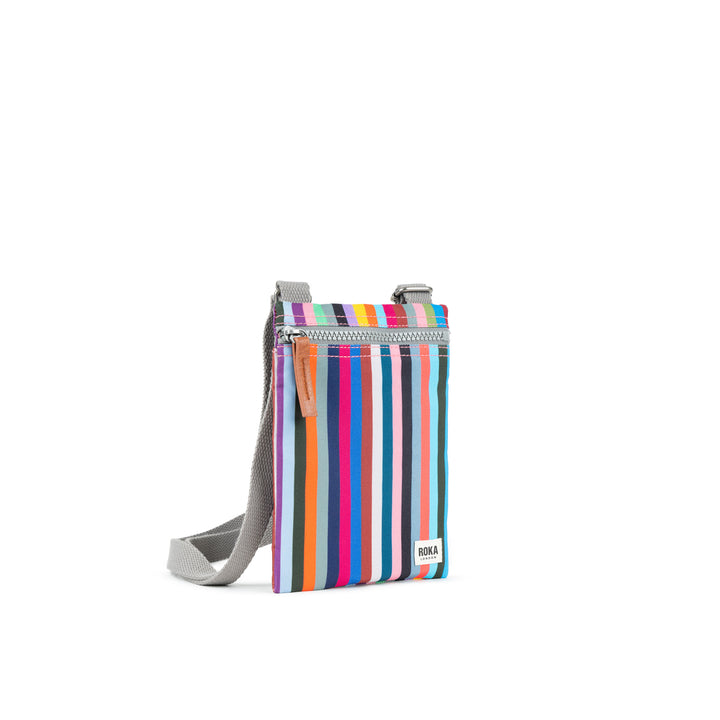 Roka London -  XS Chelsea Sling Pocket - Multi Stripe Canvas