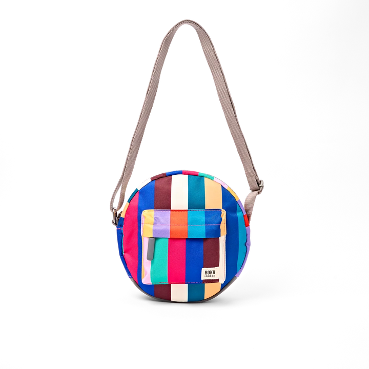 Roka London Paddington Crossbody Bag- Wide Multi Stripe
