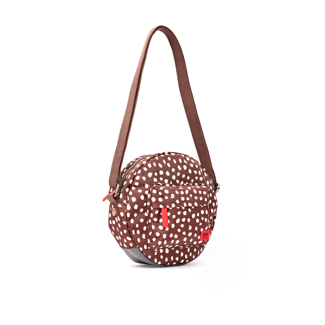 Roka London Paddington Crossbody Bag- Brown Spot