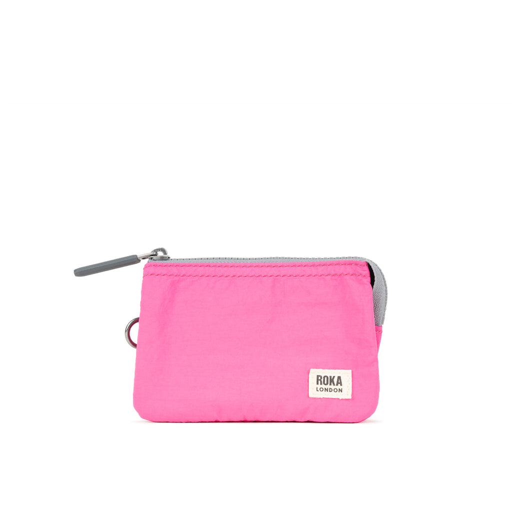Roka London - Small Carnaby Purse - Hot Pink Taslon