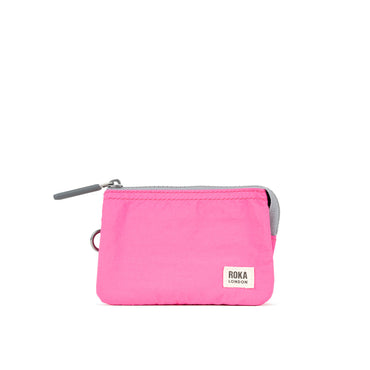 Roka London - Small Carnaby Purse - Hot Pink Taslon