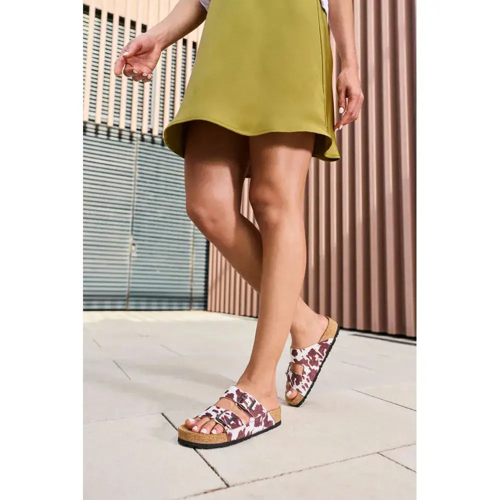 Rieker Animal Print Sandal- V6391-90