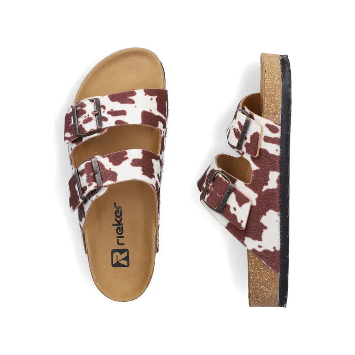 Rieker Animal Print Sandal- V6391-90