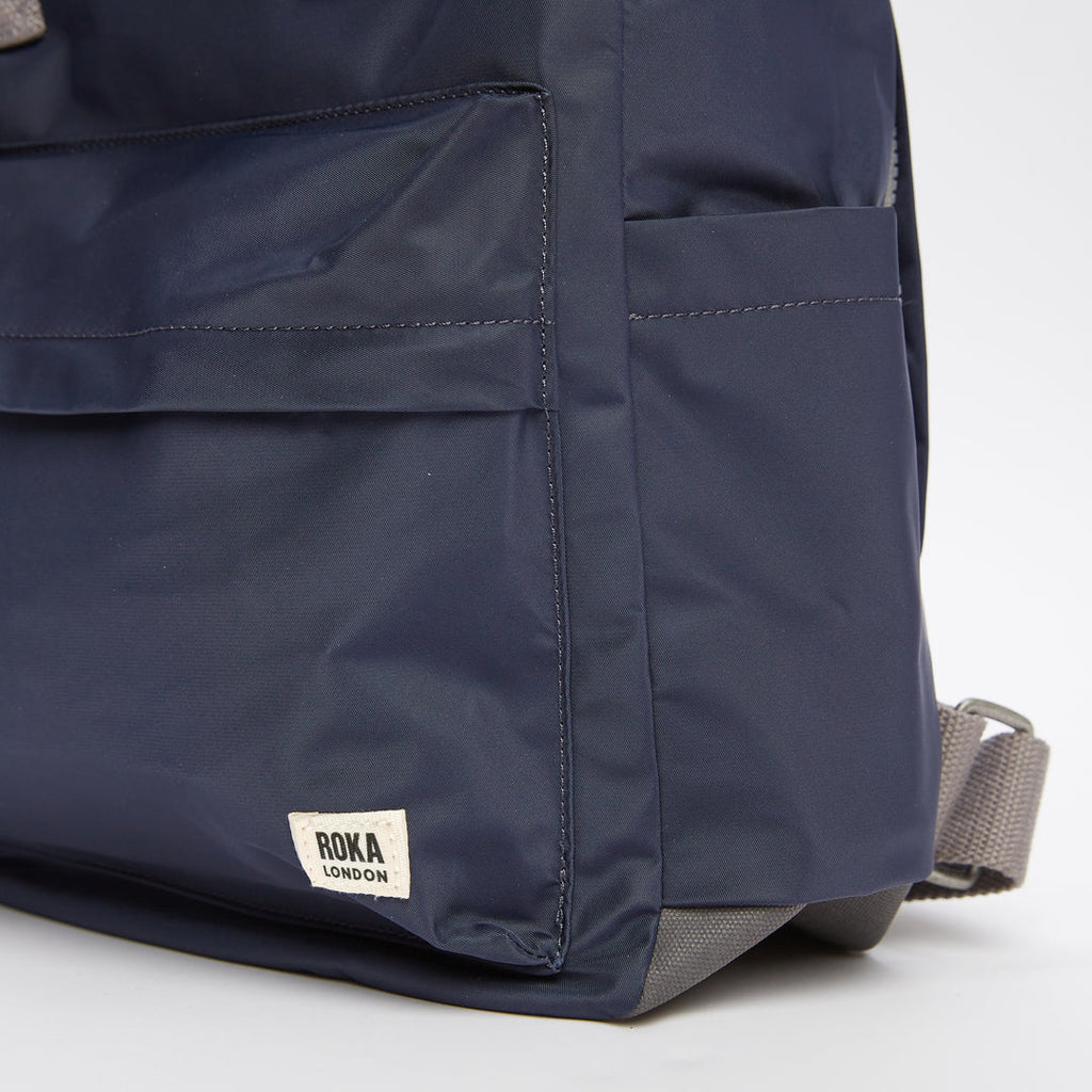 Roka Canfield B medium backpack- midnight  recycled nylon