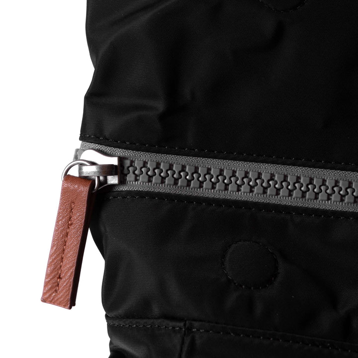 Roka London- Small Canfield Backpack - Black Recycled Nylon