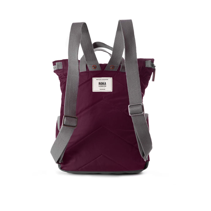 Roka London - Medium Canfield Backpack - Plum Nylon