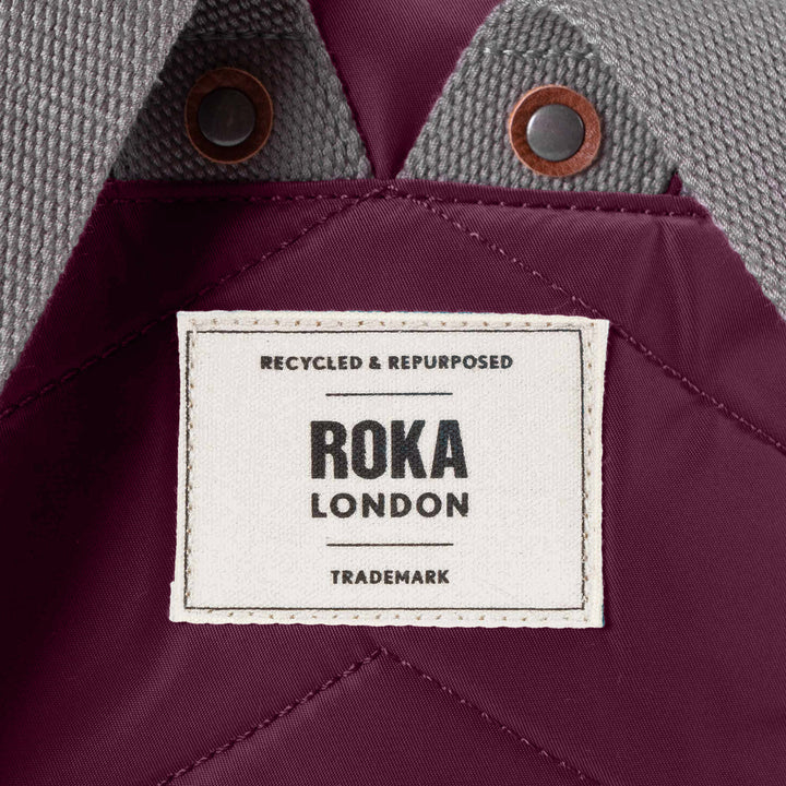 Roka London - Medium Canfield Backpack - Plum Nylon