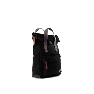Roka London- Small Canfield Backpack - Black Recycled Nylon