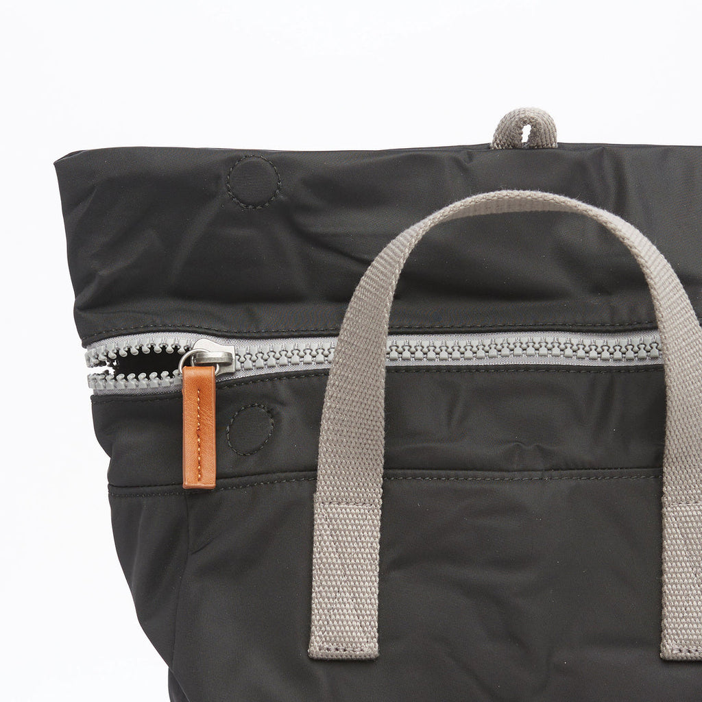 Roka London- Small Canfield Backpack - Black Recycled Nylon