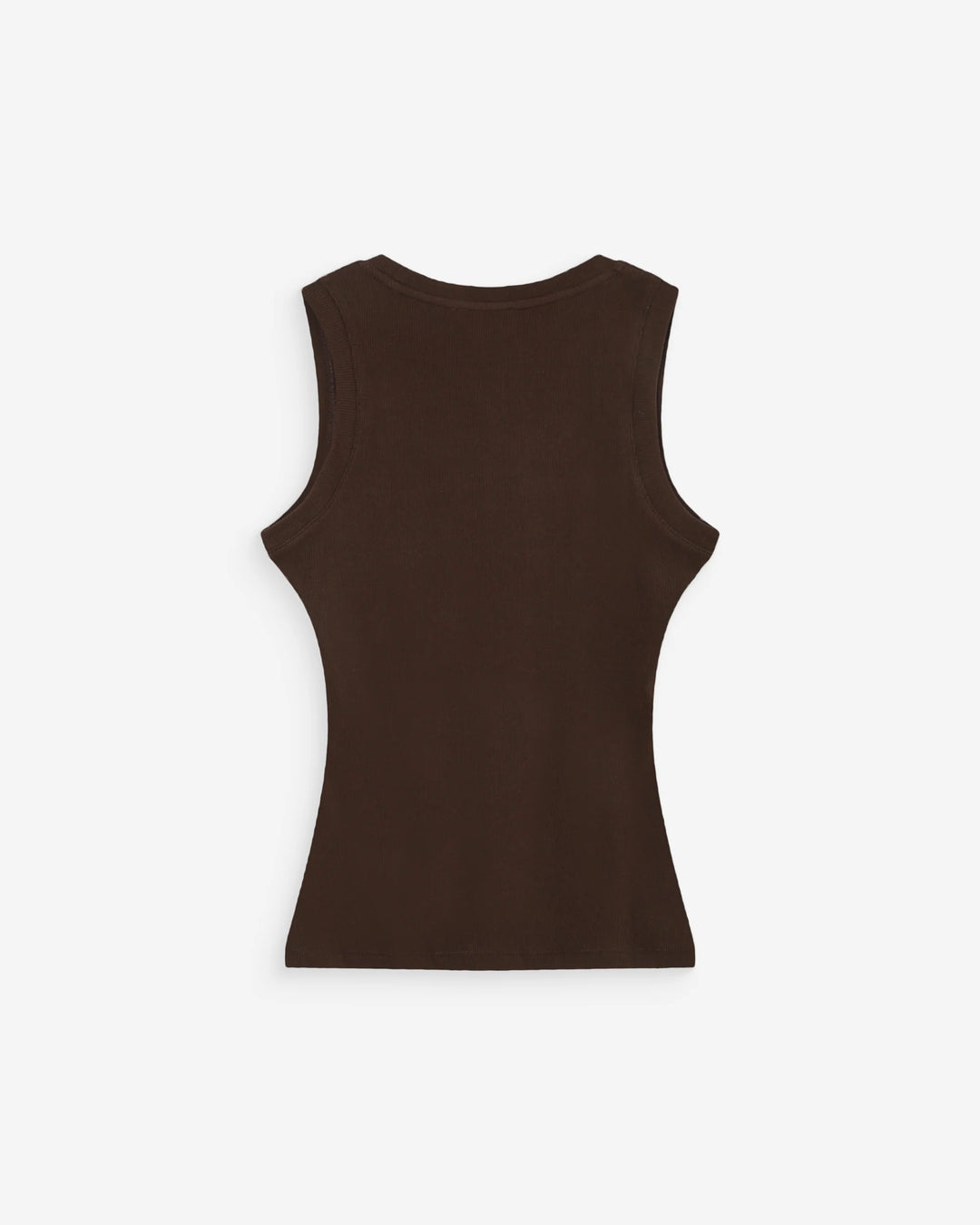 Grace & Mila Valou Embroidered Tank Top- Chocolate