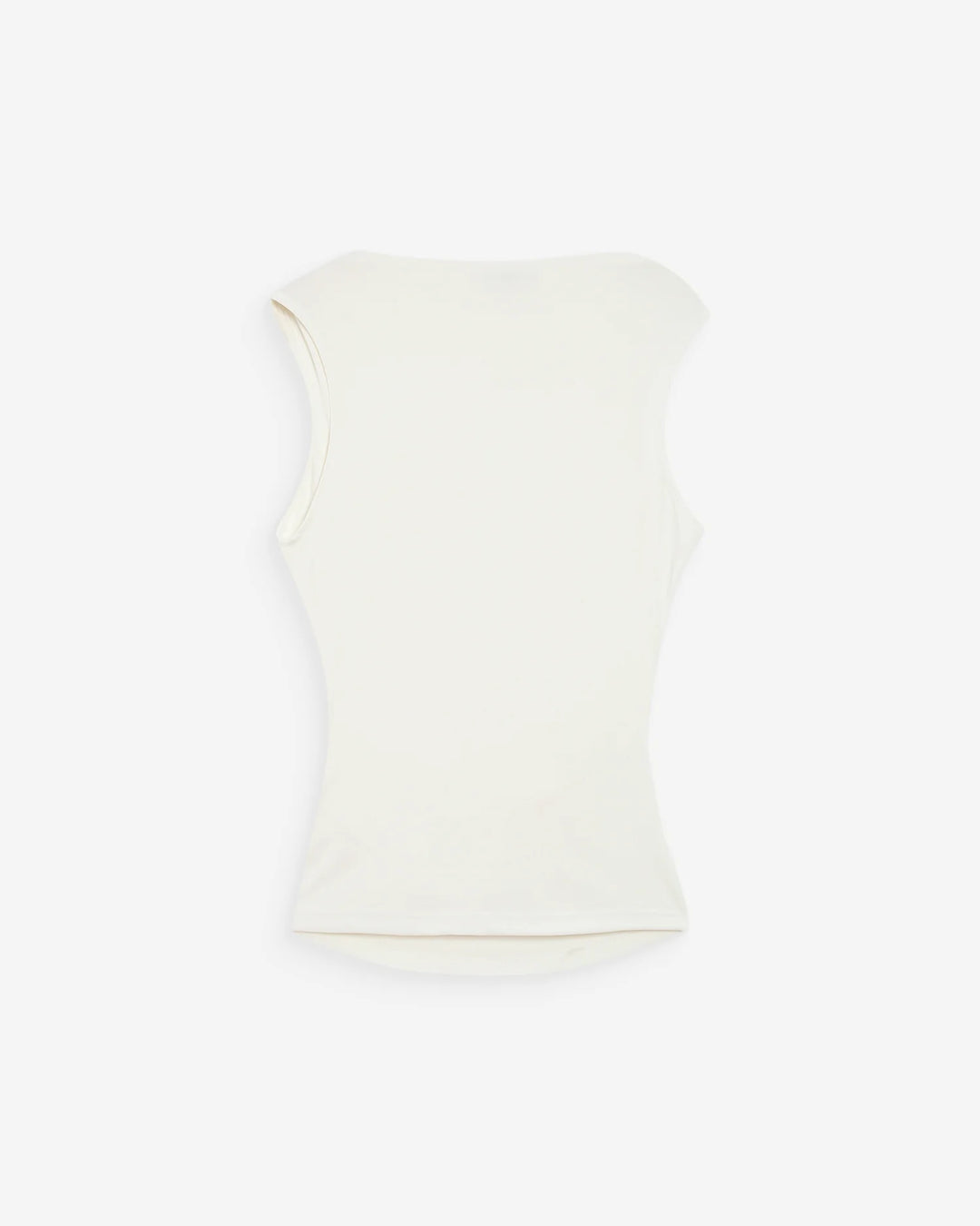 Grace & Mila Valley Draped Sleeveless Top - Ivory