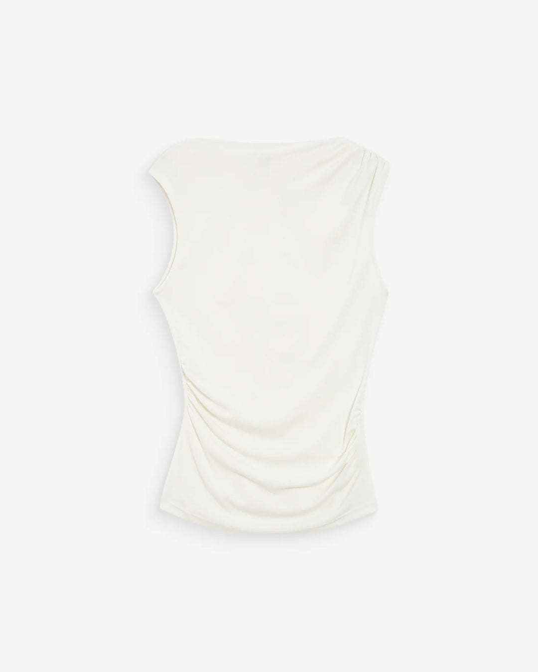 Grace & Mila Valley Draped Sleeveless Top - Ivory