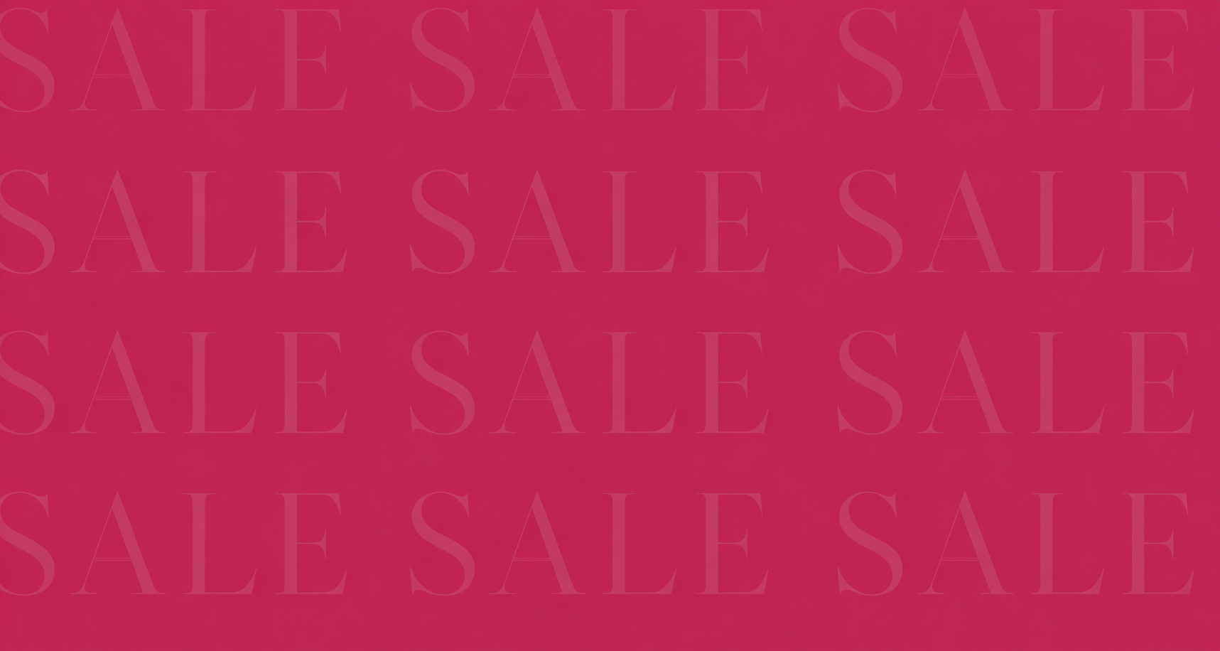 A solid magenta pink background with a repeating, faint 'SALE' text watermark pattern.