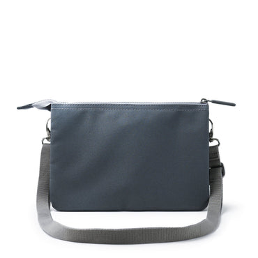 Roka London - Carnaby Crossbody XL Bag - Smoke Recycled Canvas