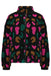 Sugarhill Brighton- Hartley Zip Up Fleece- Black, Colourful Shapes