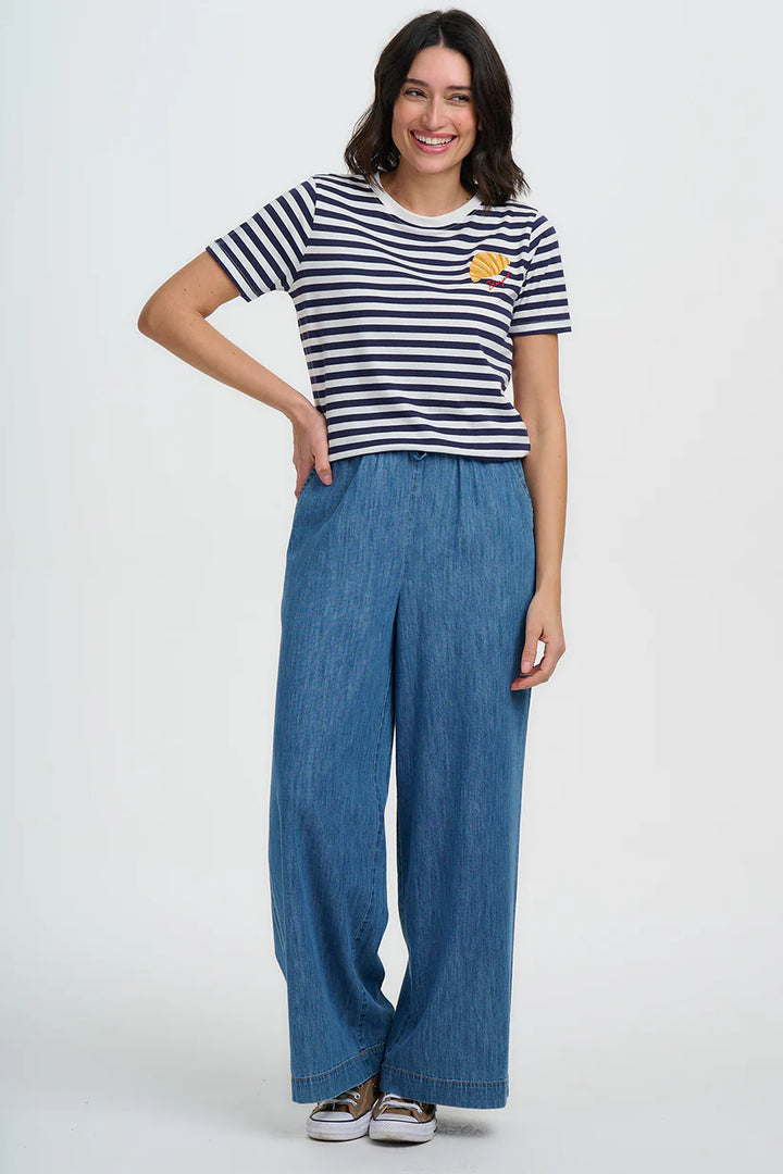 Sugarhill Brighton Maggie T-Shirt- Bonjour Crossiant