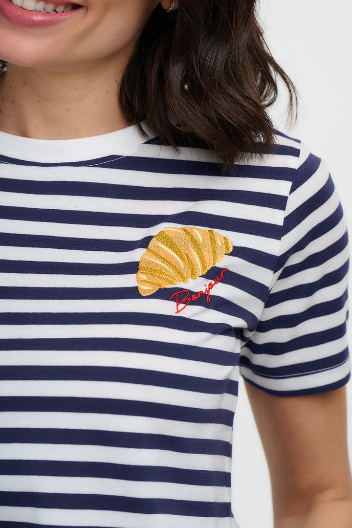 Sugarhill Brighton Maggie T-Shirt- Bonjour Crossiant