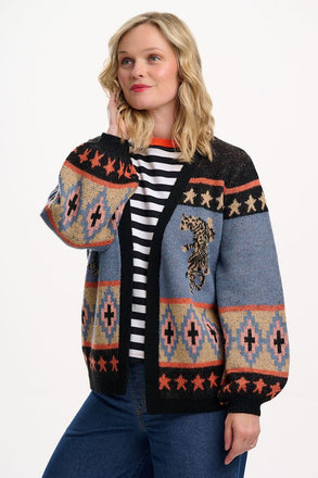Sugarhill Brighton Yvette Cardigan- Multi, Climbing Tigersa