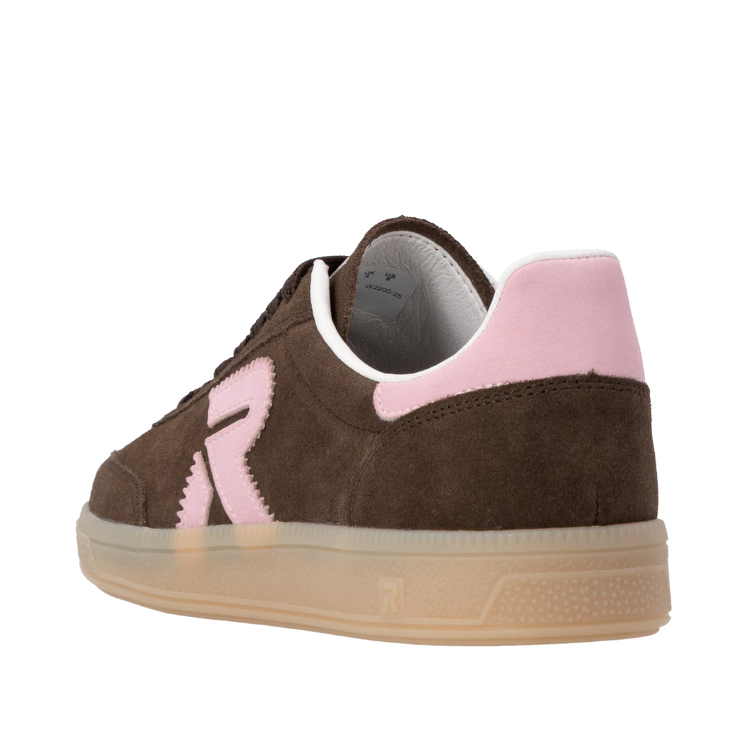 Rieker Brown and Pink Trainer- W2200-25