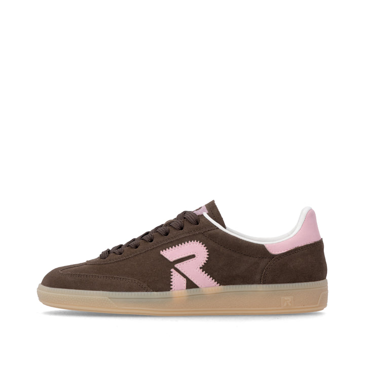 Rieker Brown and Pink Trainer- W2200-25