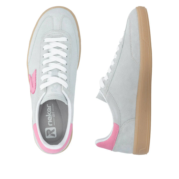 Rieker Trainers W2200-53 Mint Green/Pink