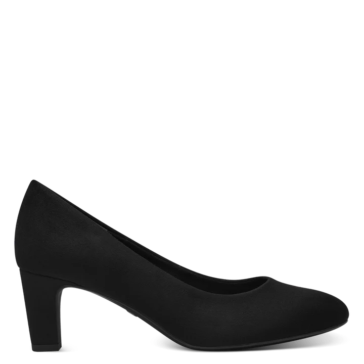 Tamaris Suede Slip on Shoe - Black