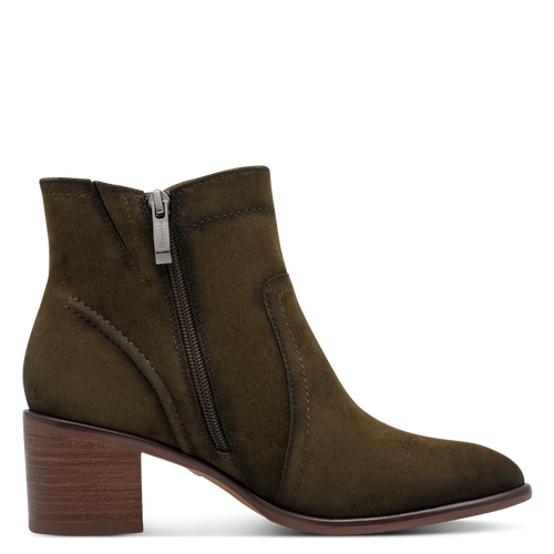 Tamaris Suede Ankle Boots Olive