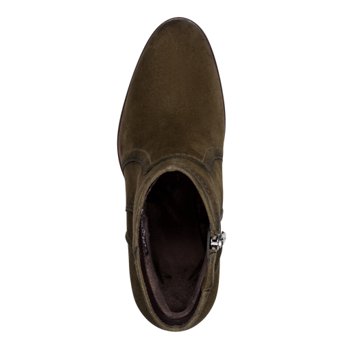 Tamaris Suede Ankle Boots Olive