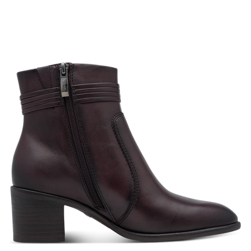 Tamaris Heeled Tassel Boot - Merlot