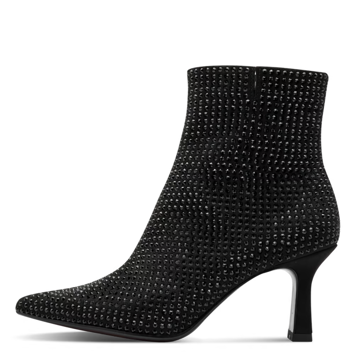 Tamaris Black Glam Heeled Boots