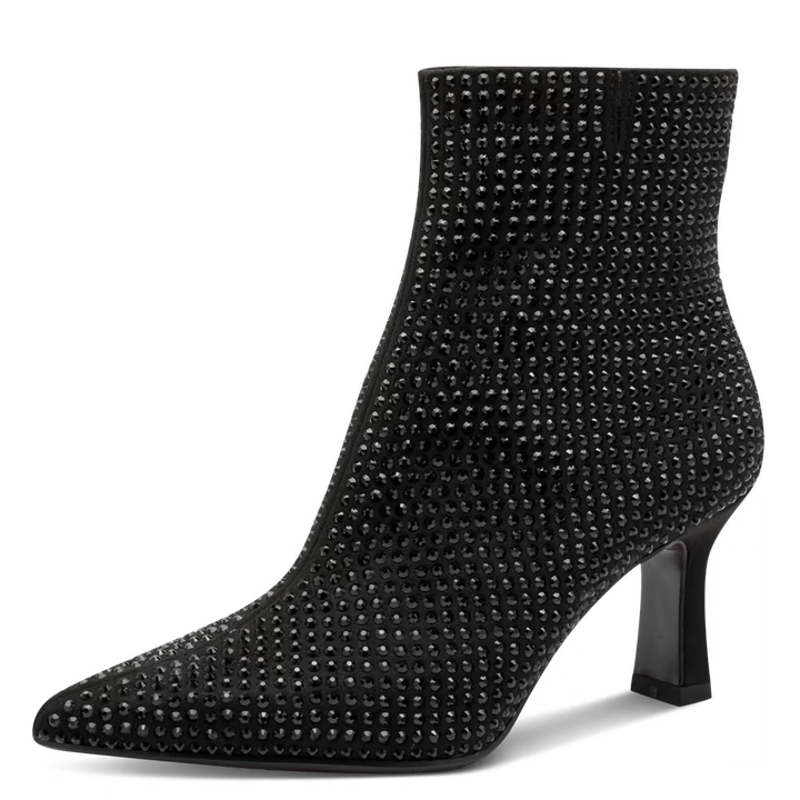 Tamaris Black Glam Heeled Boots