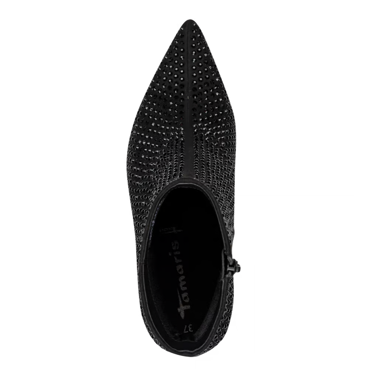 Tamaris Black Glam Heeled Boots