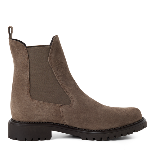 Tamaris Suede Ankle Boots- Taupe