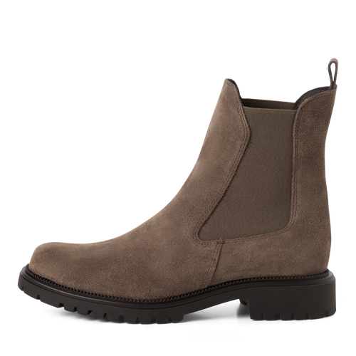 Tamaris Suede Ankle Boots- Taupe