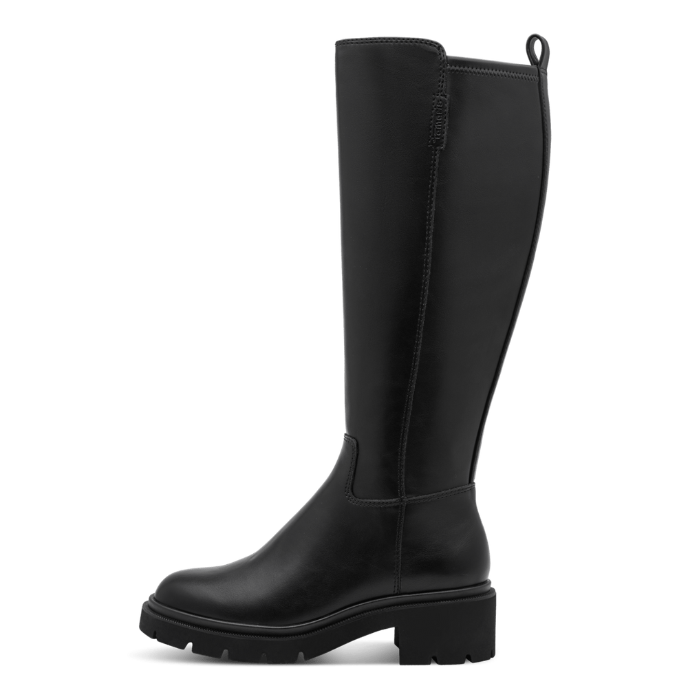 Tamaris Black High Boots- 1-25610-47-001